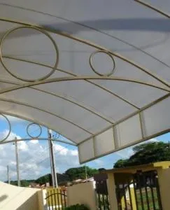 Toldo fixo em lona
